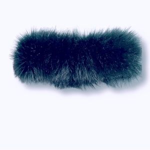 Adjustable faux fur ski headband